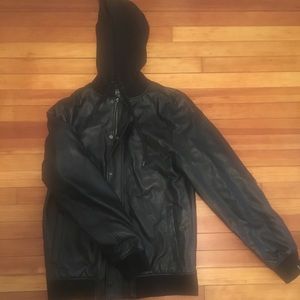 Dravus Leather Winter Coat
